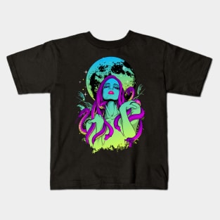 Medusa vaporwave Kids T-Shirt